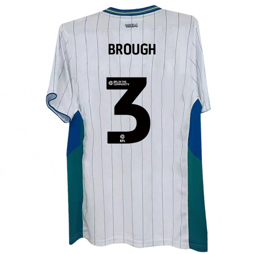Danxen Criança Camisola Patrick Brough #3 Branco Verde Azul Principal 2025/26 Camisa