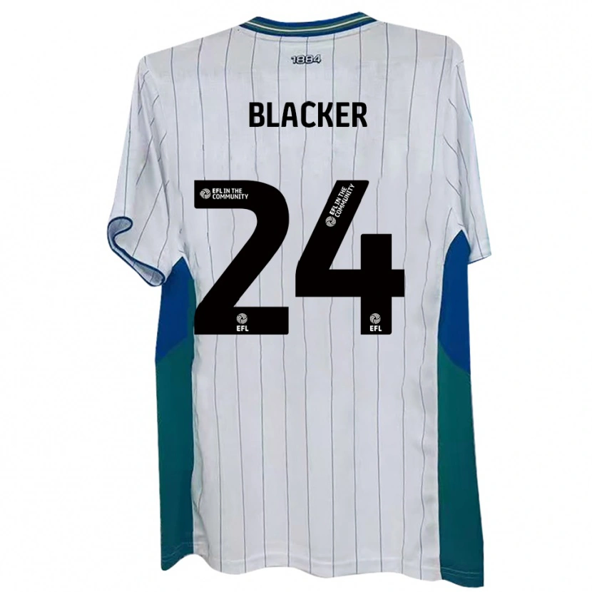 Danxen Criança Camisola Billy Blacker #24 Branco Verde Azul Principal 2025/26 Camisa