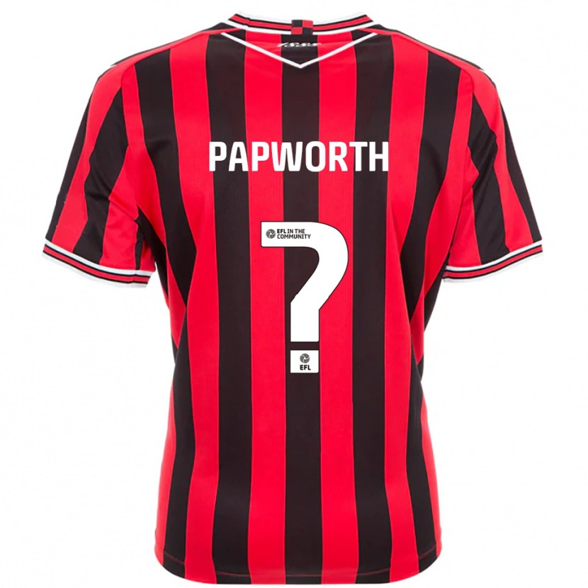 Danxen Criança Camisola Imogen Papworth #0 Vermelho Preto Principal 2025/26 Camisa