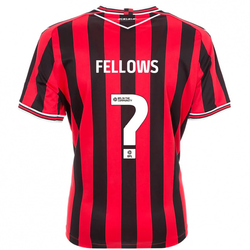 Danxen Criança Camisola Mia Fellows #0 Vermelho Preto Principal 2025/26 Camisa