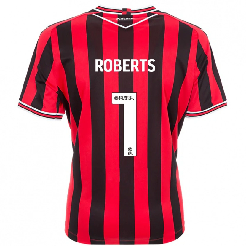 Danxen Criança Camisola Myles Roberts #1 Vermelho Preto Principal 2025/26 Camisa