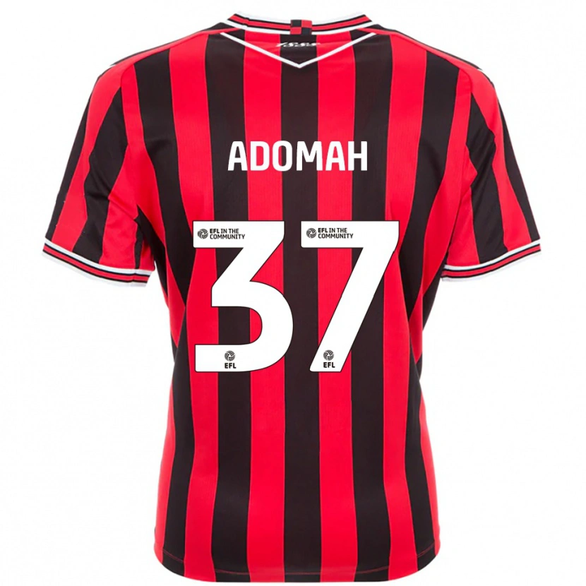 Danxen Criança Camisola Albert Adomah #37 Vermelho Preto Principal 2025/26 Camisa