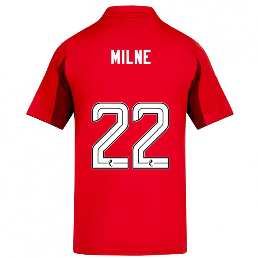 Danxen Criança Camisola Jack Milne #22 Vermelho Vinho Principal 2025/26 Camisa