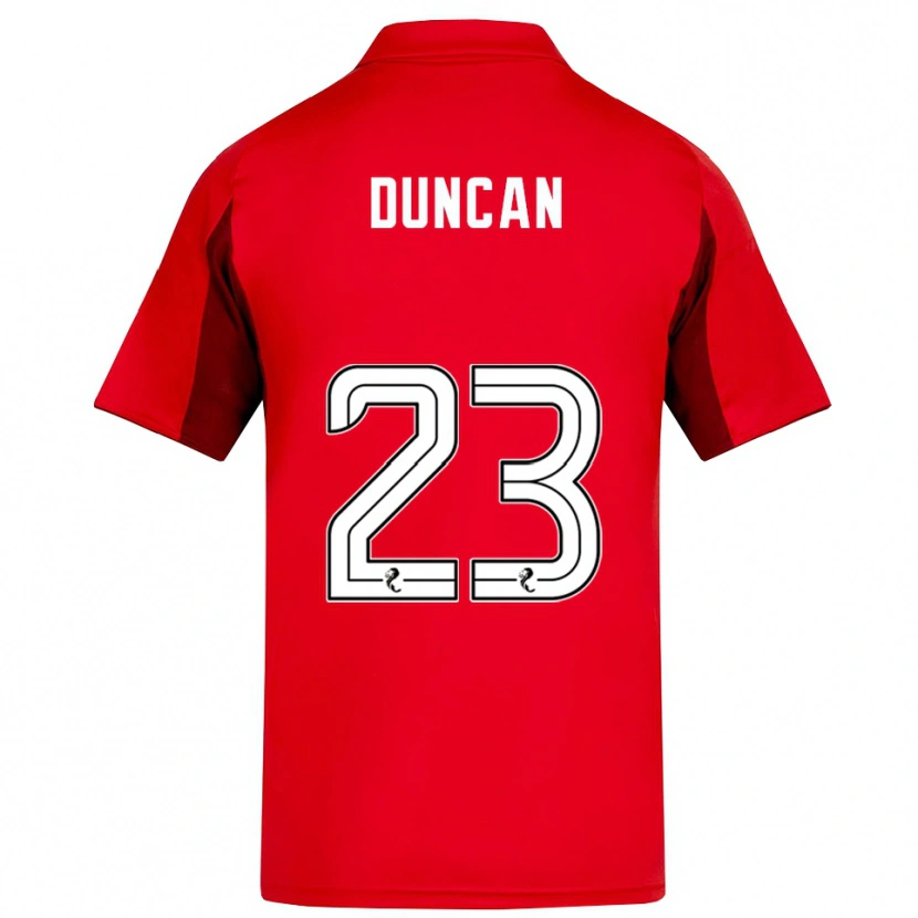 Danxen Criança Camisola Ryan Duncan #23 Vermelho Vinho Principal 2025/26 Camisa
