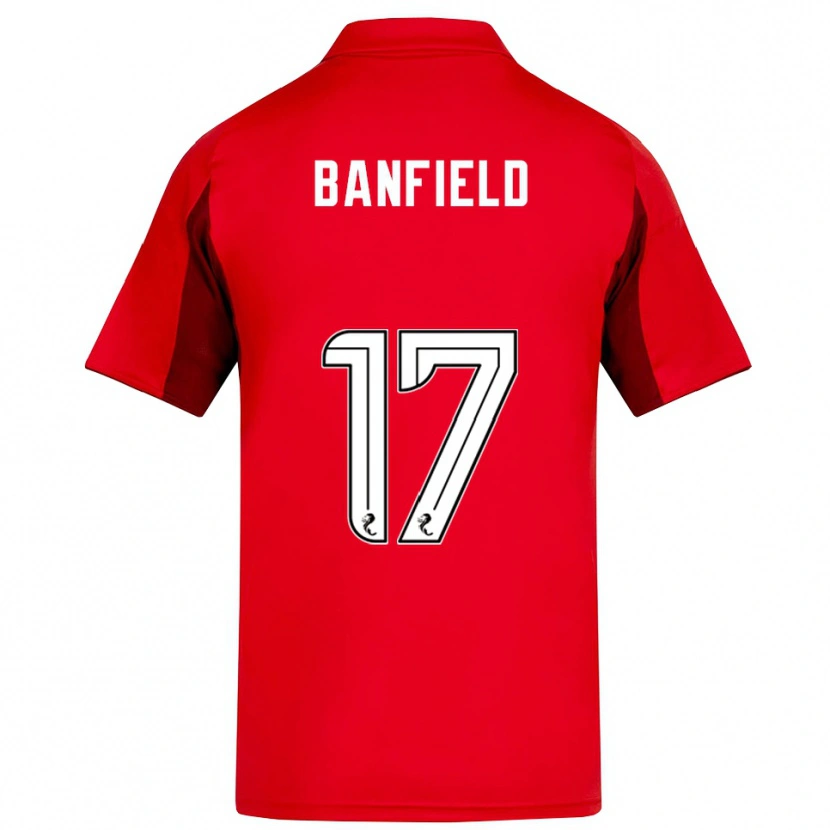 Danxen Criança Camisola Keeley Banfield #17 Vermelho Vinho Principal 2025/26 Camisa