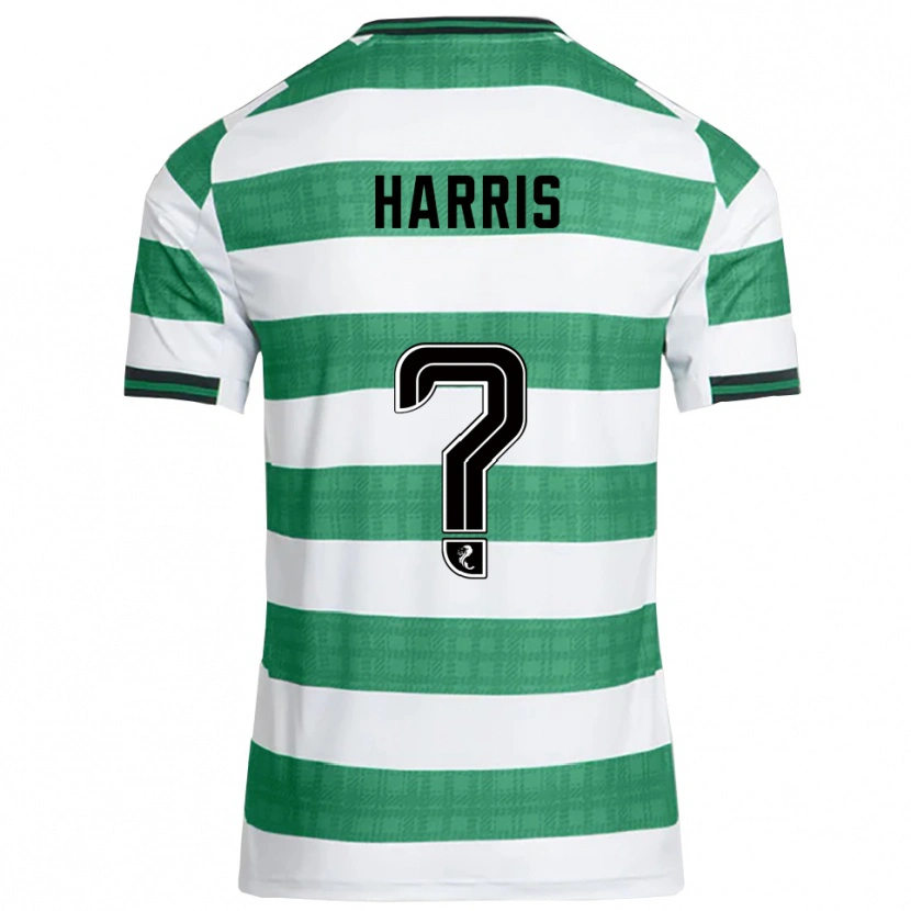 Danxen Criança Camisola Mark Harris #0 Verde Branco Principal 2025/26 Camisa