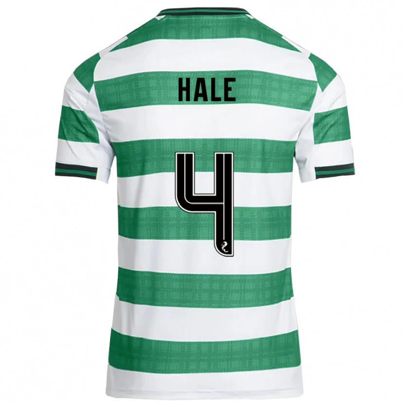 Danxen Criança Camisola Finlay Hale #4 Verde Branco Principal 2025/26 Camisa