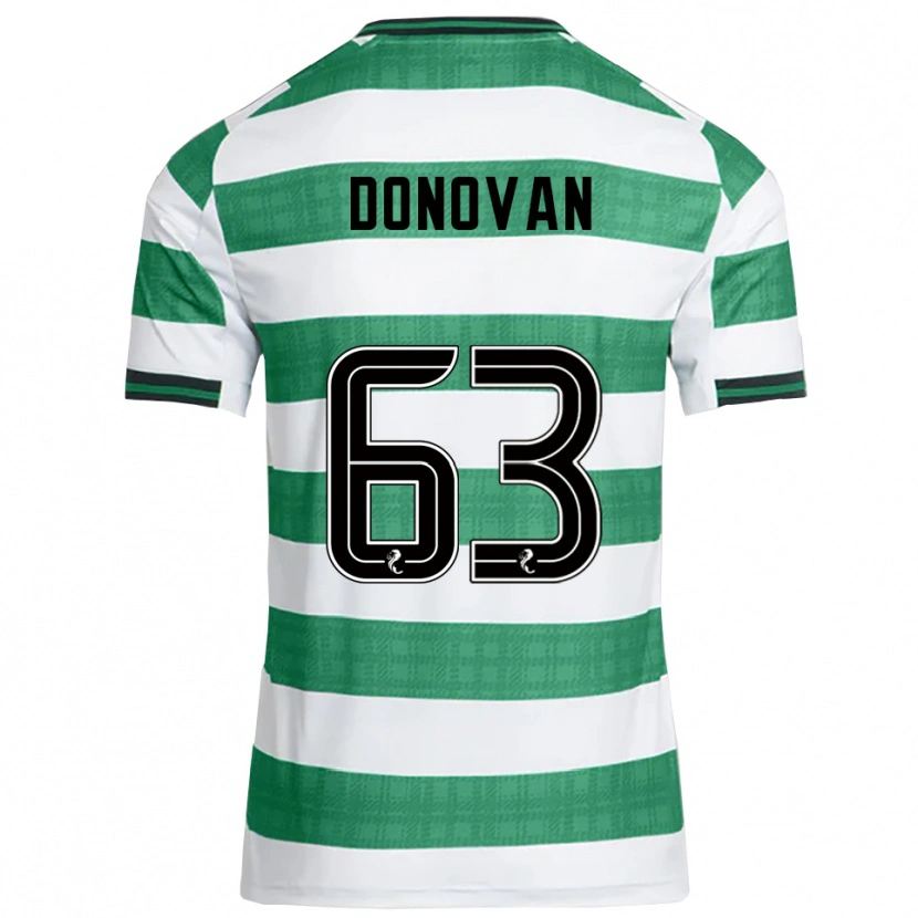 Danxen Criança Camisola Colby Donovan #63 Verde Branco Principal 2025/26 Camisa