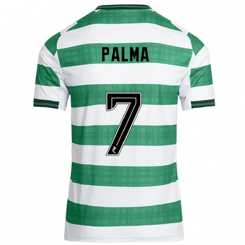Danxen Criança Camisola Luis Palma #7 Verde Branco Principal 2025/26 Camisa