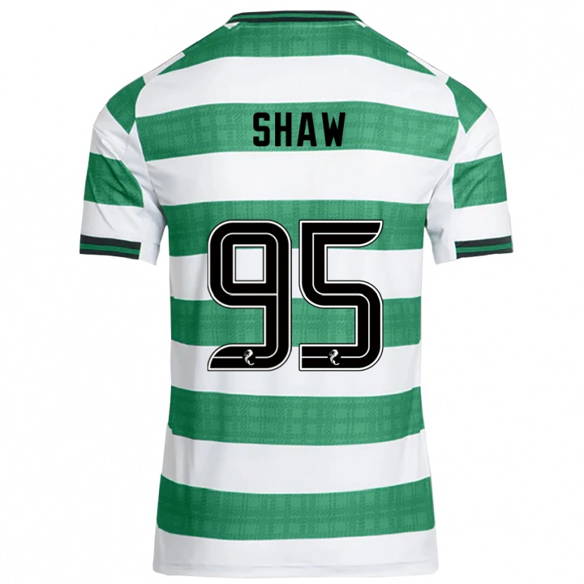 Danxen Criança Camisola Corey Shaw #95 Verde Branco Principal 2025/26 Camisa