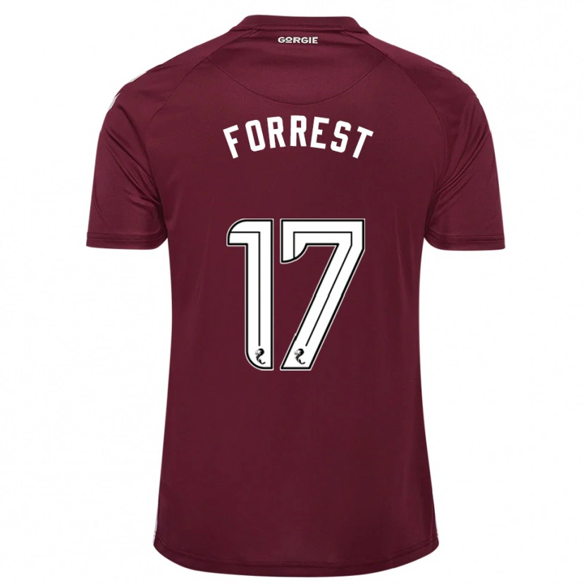 Danxen Criança Camisola Alan Forrest #17 Vinho Branco Principal 2025/26 Camisa