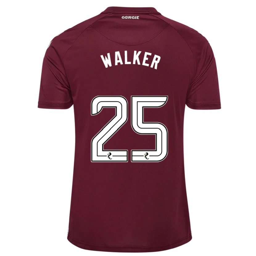 Danxen Criança Camisola Liam Walker #25 Vinho Branco Principal 2025/26 Camisa