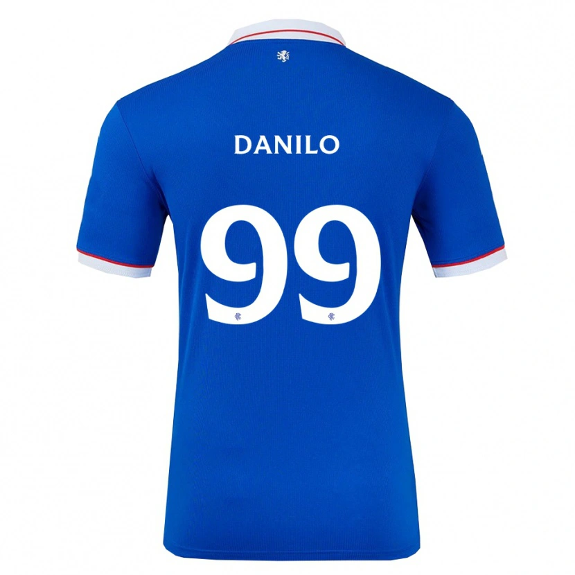 Danxen Criança Camisola Danilo #99 Azul Branco Principal 2025/26 Camisa