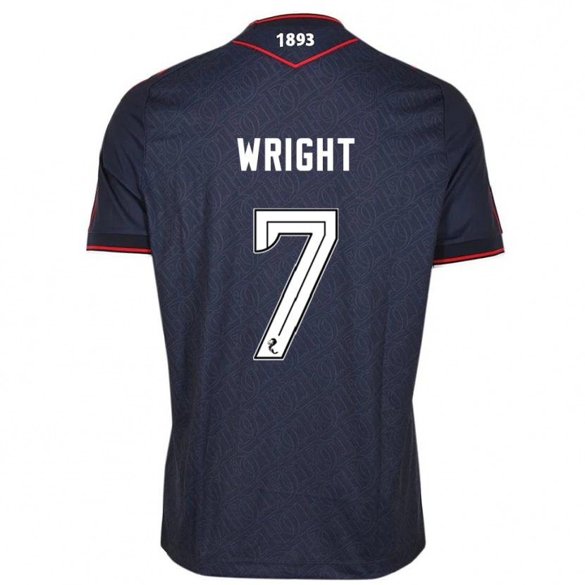 Danxen Criança Camisola Drey Wright #7 Azul Marinho Branco Principal 2025/26 Camisa