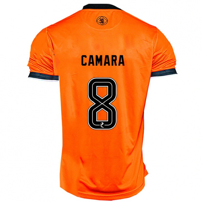 Danxen Criança Camisola Panutche Camara #8 Laranja Preto Principal 2025/26 Camisa