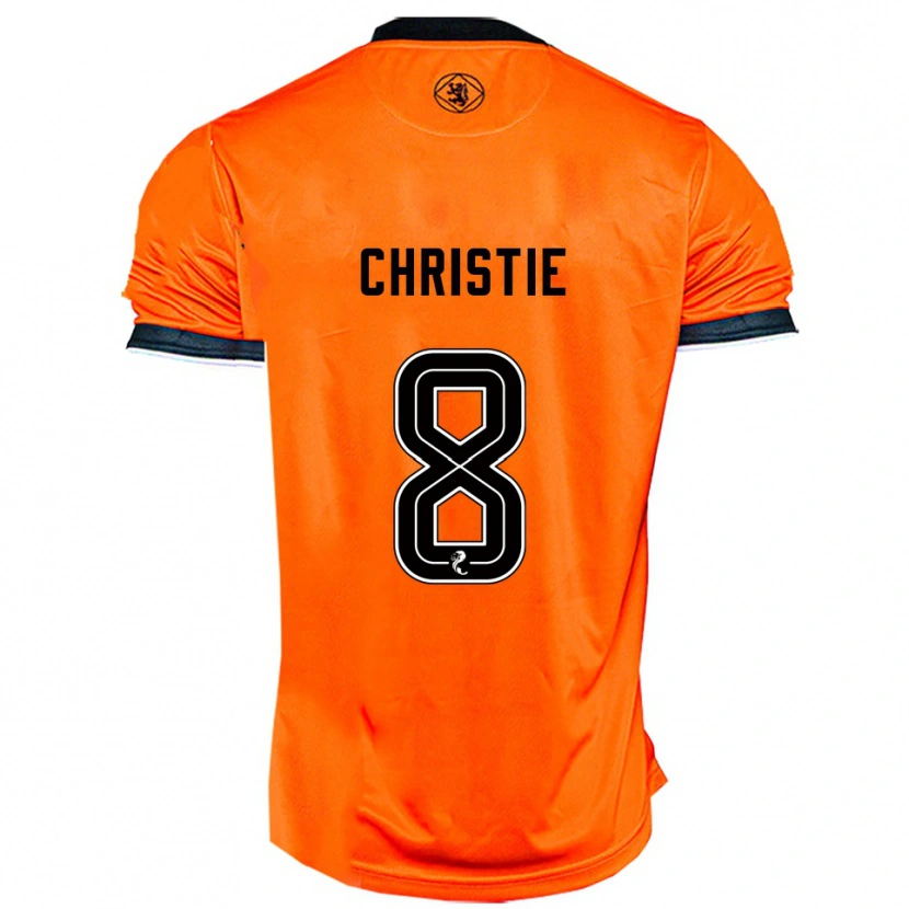 Danxen Criança Camisola Summer Christie #8 Laranja Preto Principal 2025/26 Camisa