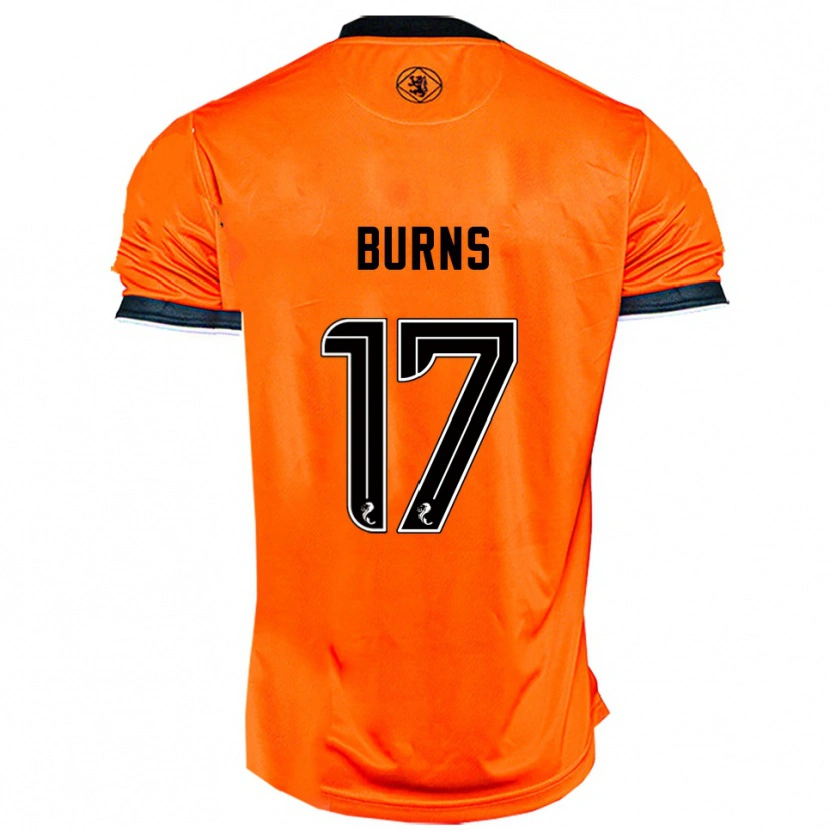 Danxen Criança Camisola Megan Burns #17 Laranja Preto Principal 2025/26 Camisa