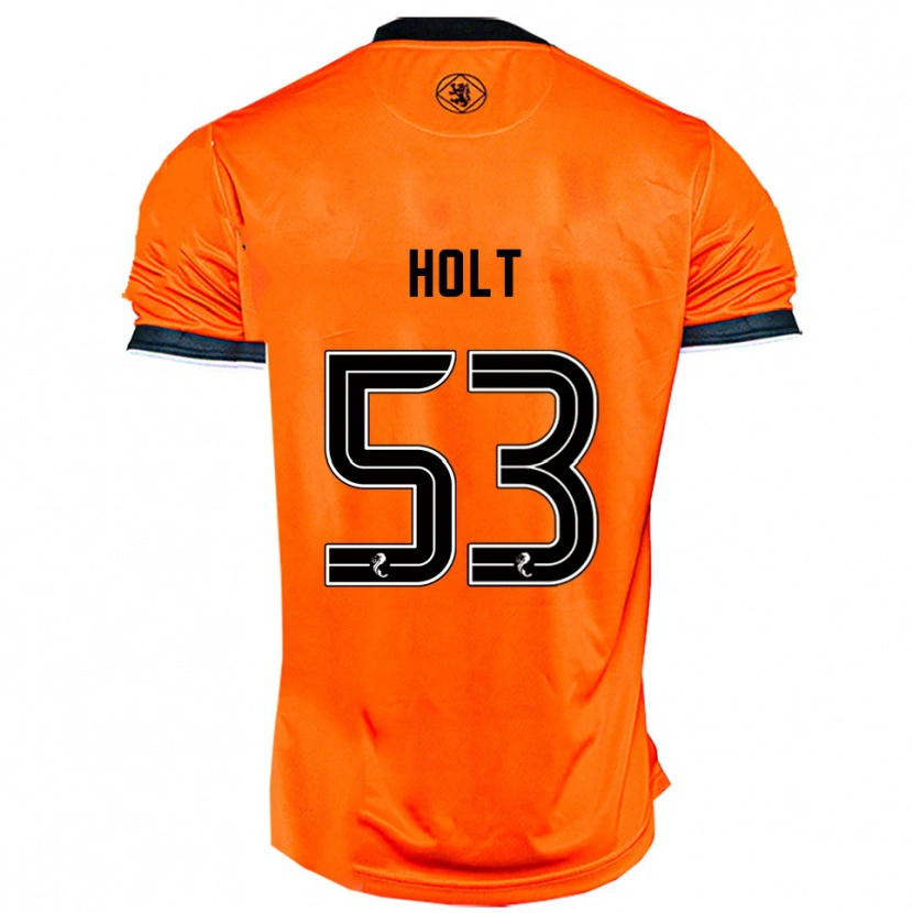 Danxen Criança Camisola Josh Holt #53 Laranja Preto Principal 2025/26 Camisa