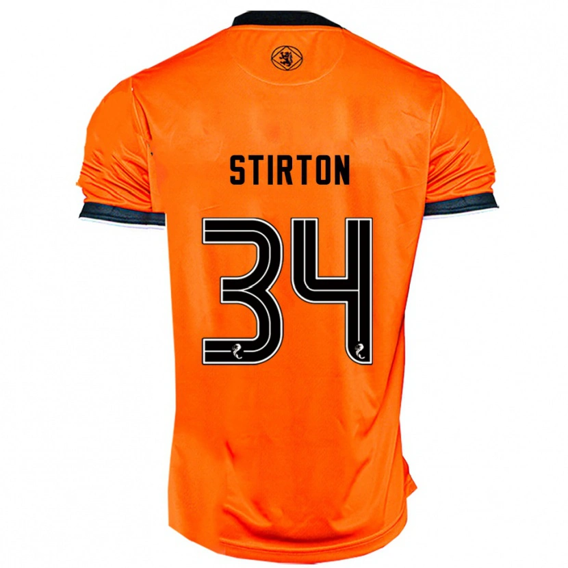 Danxen Criança Camisola Owen Stirton #34 Laranja Preto Principal 2025/26 Camisa