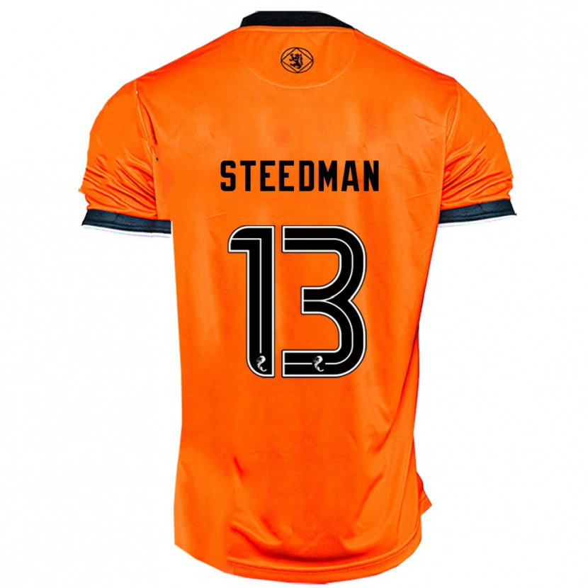 Danxen Criança Camisola Morgan Steedman #13 Laranja Preto Principal 2025/26 Camisa