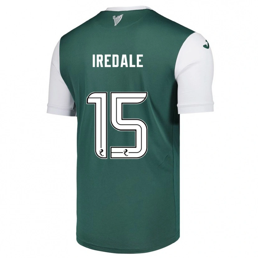 Danxen Criança Camisola Jack Iredale #15 Verde Branco Principal 2025/26 Camisa