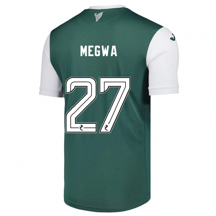 Danxen Criança Camisola Kanayo Megwa #27 Verde Branco Principal 2025/26 Camisa