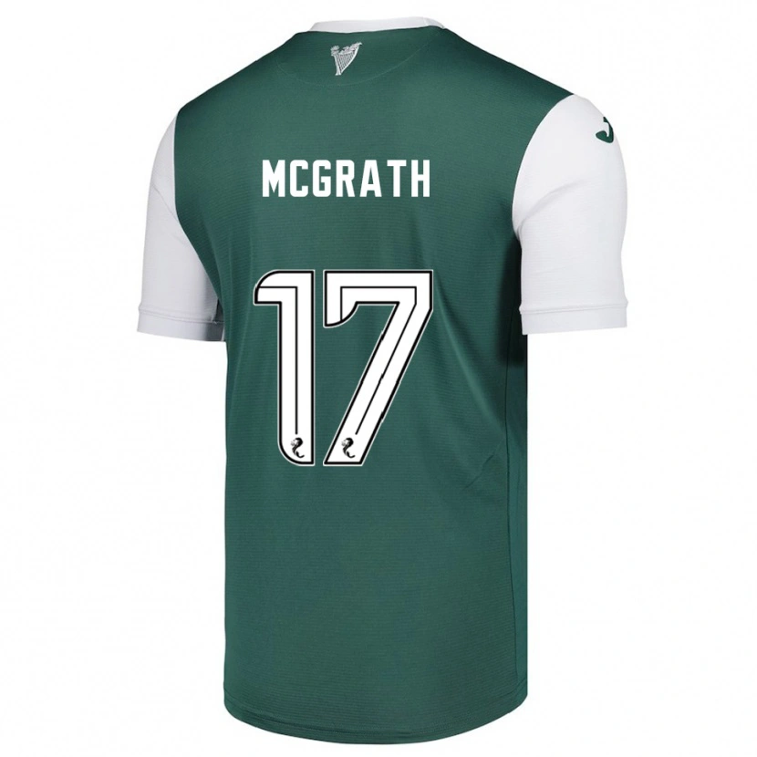 Danxen Criança Camisola Jamie Mcgrath #17 Verde Branco Principal 2025/26 Camisa