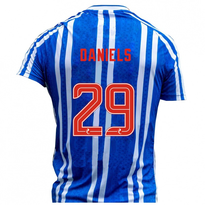 Danxen Criança Camisola Djenairo Daniels #29 Azul Branco Principal 2025/26 Camisa