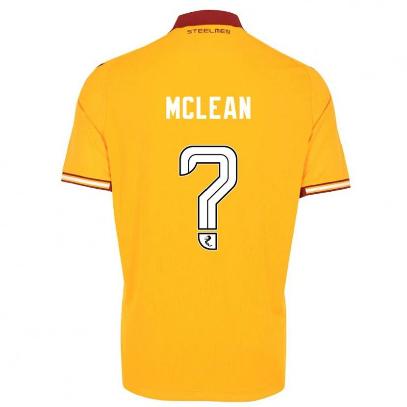 Danxen Criança Camisola Harry Mclean #0 Amarelo Vinho Principal 2025/26 Camisa