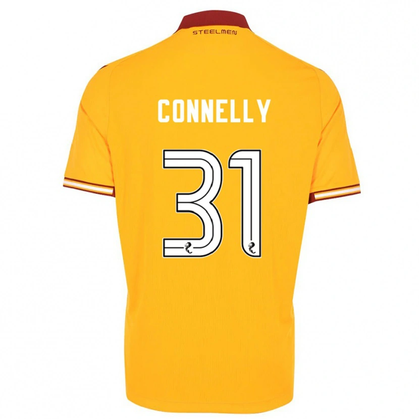 Danxen Criança Camisola Matty Connelly #31 Amarelo Vinho Principal 2025/26 Camisa