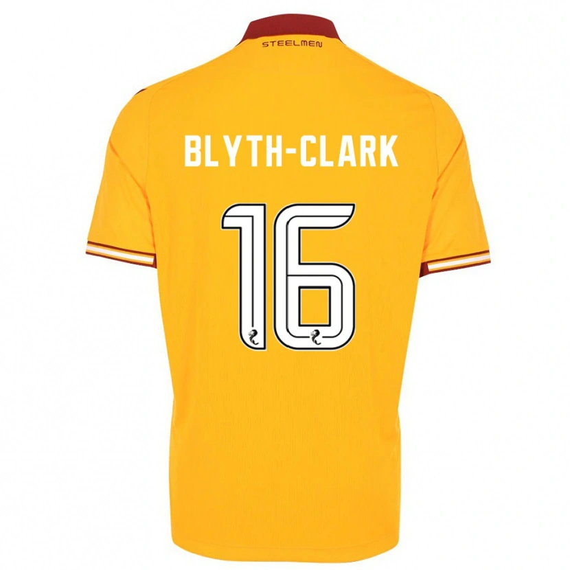 Danxen Criança Camisola Mason Blyth-Clark #16 Amarelo Vinho Principal 2025/26 Camisa