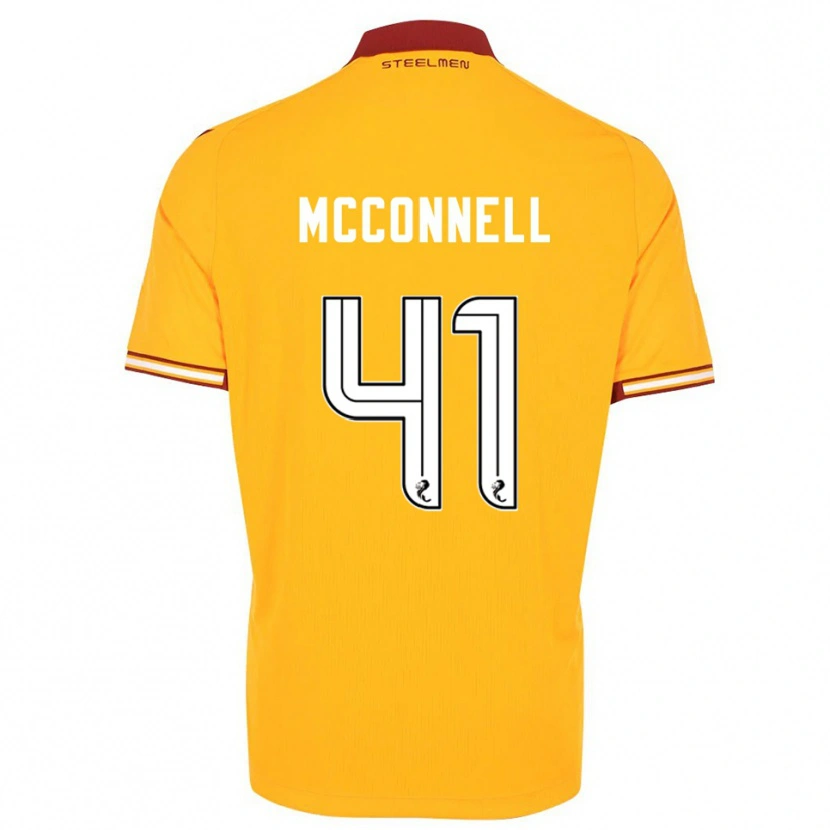 Danxen Criança Camisola Jack Mcconnell #41 Amarelo Vinho Principal 2025/26 Camisa