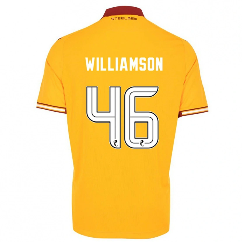 Danxen Criança Camisola Scott Williamson #46 Amarelo Vinho Principal 2025/26 Camisa