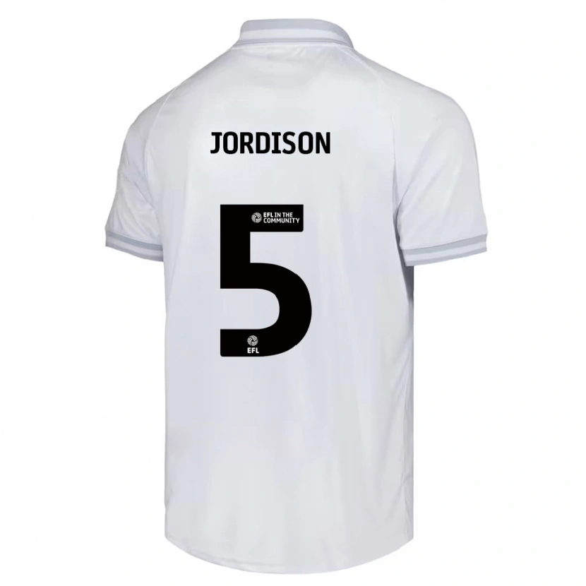 Danxen Criança Camisola Ben Jordison #5 Branco Cinza Preto Alternativa 2025/26 Camisa