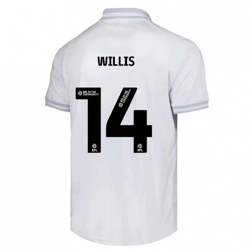 Danxen Criança Camisola Nathan Willis #14 Branco Cinza Preto Alternativa 2025/26 Camisa
