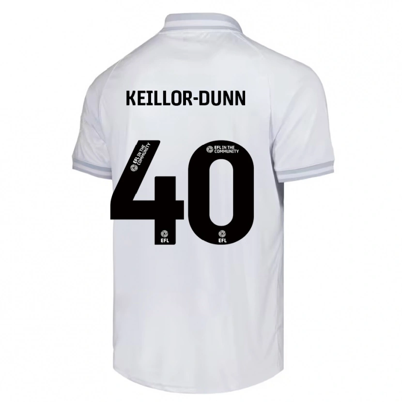 Danxen Criança Camisola Davis Keillor-Dunn #40 Branco Cinza Preto Alternativa 2025/26 Camisa