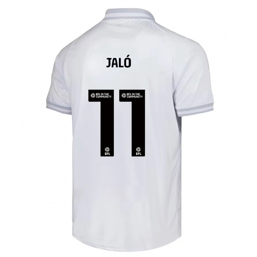 Danxen Criança Camisola Fábio Jaló #11 Branco Cinza Preto Alternativa 2025/26 Camisa