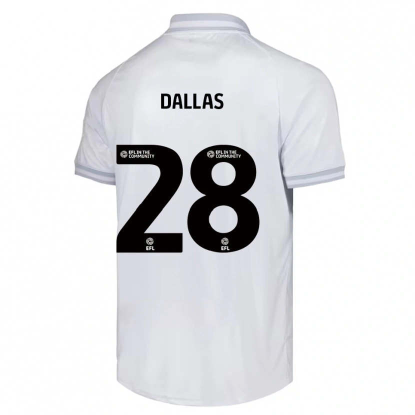 Danxen Criança Camisola Andy Dallas #28 Branco Cinza Preto Alternativa 2025/26 Camisa