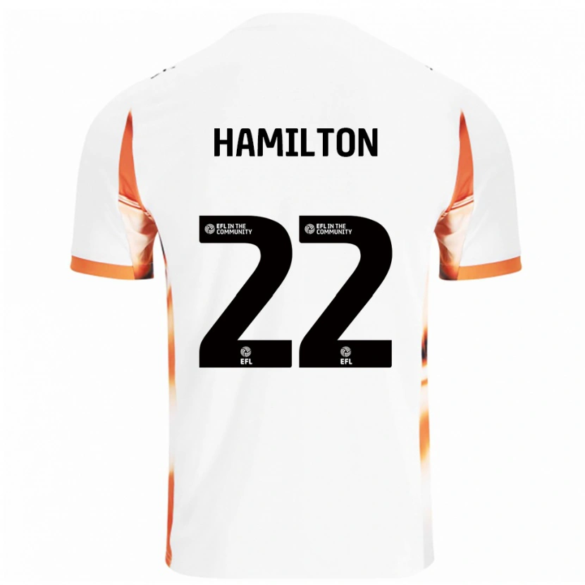 Danxen Criança Camisola Cj Hamilton #22 Branco Laranja Preto Alternativa 2025/26 Camisa