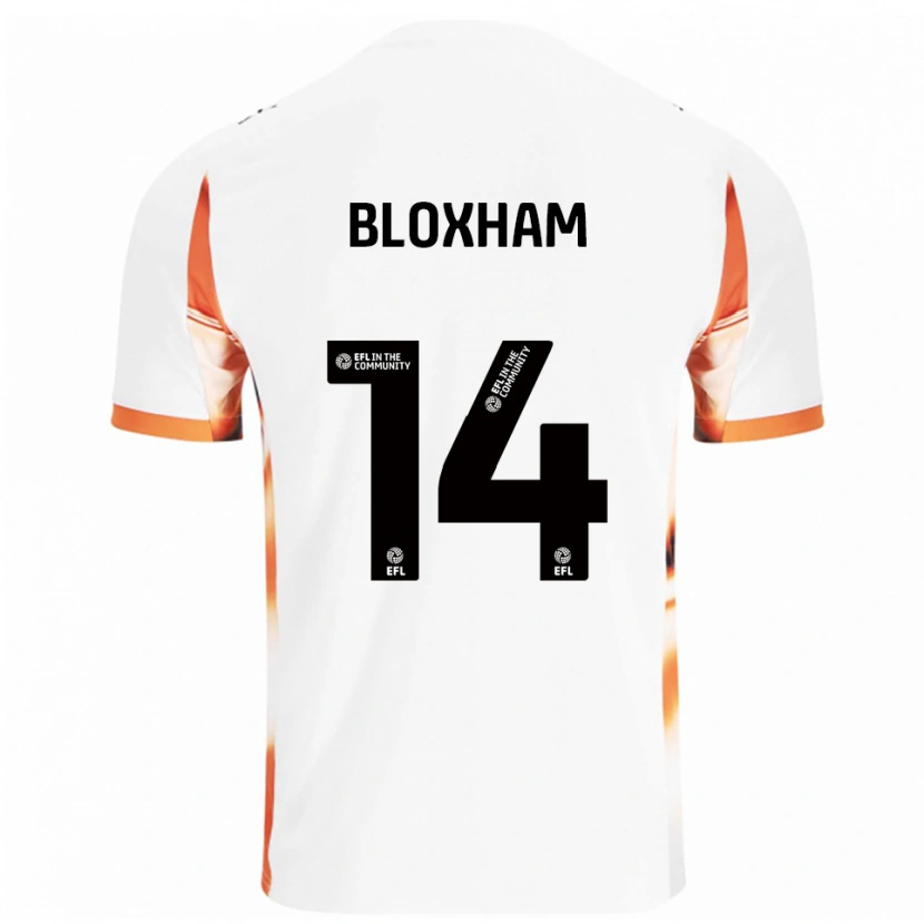 Danxen Criança Camisola Tom Bloxham #14 Branco Laranja Preto Alternativa 2025/26 Camisa