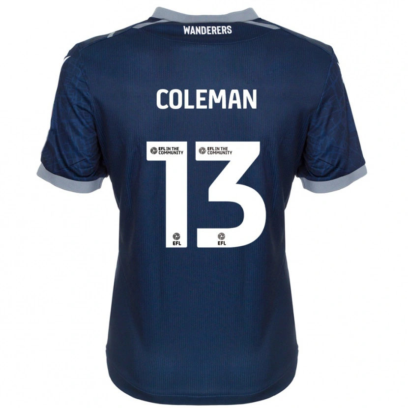Danxen Criança Camisola Joel Coleman #13 Azul Marinho Cinza Alternativa 2025/26 Camisa