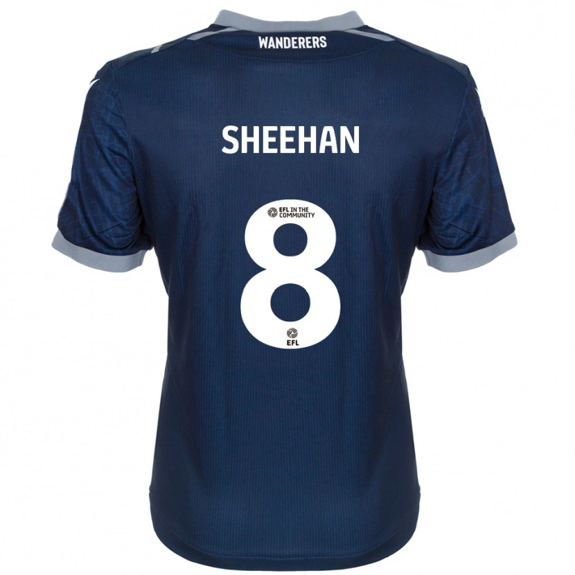 Danxen Criança Camisola Josh Sheehan #8 Azul Marinho Cinza Alternativa 2025/26 Camisa