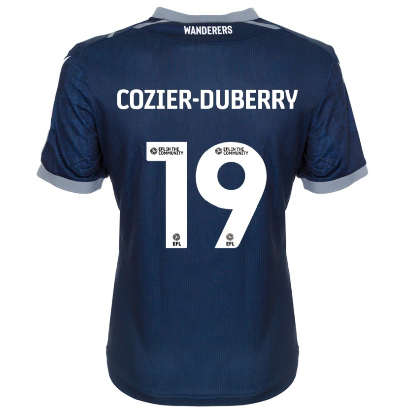 Danxen Criança Camisola Amario Cozier-Duberry #19 Azul Marinho Cinza Alternativa 2025/26 Camisa