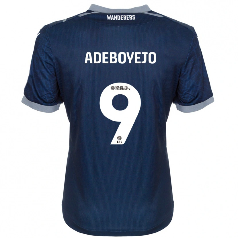 Danxen Criança Camisola Victor Adeboyejo #9 Azul Marinho Cinza Alternativa 2025/26 Camisa