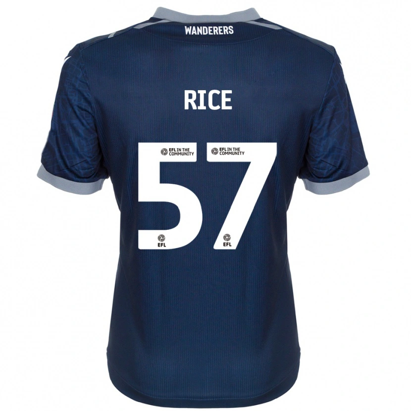 Danxen Criança Camisola Harrison Rice #57 Azul Marinho Cinza Alternativa 2025/26 Camisa