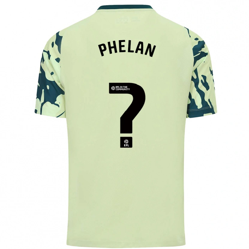 Danxen Criança Camisola Leeyon Phelan #0 Verde Escuro Alternativa 2025/26 Camisa