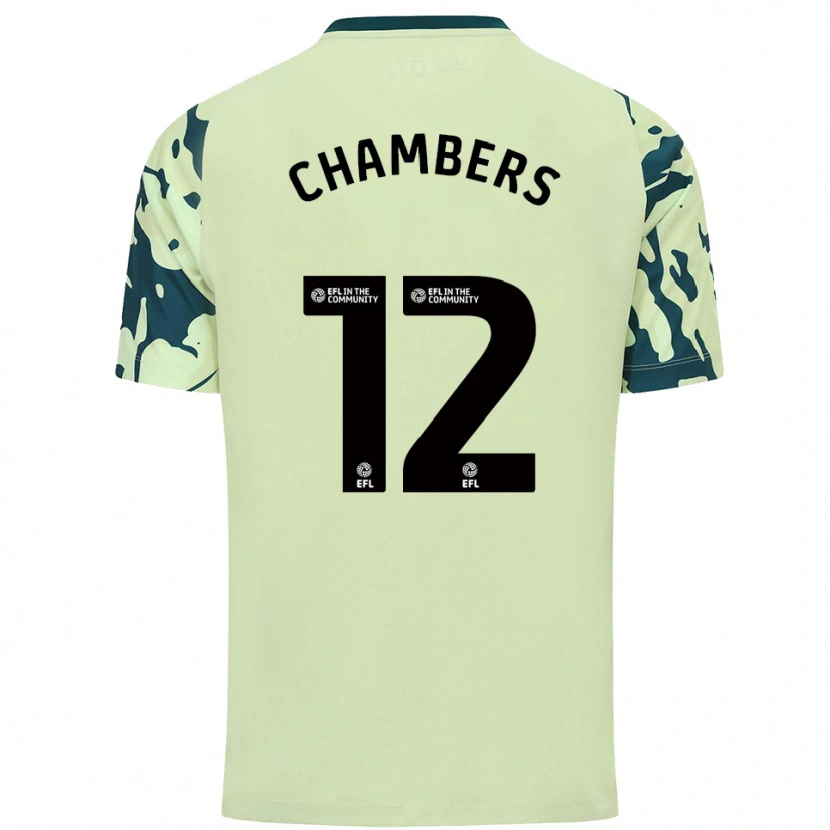 Danxen Criança Camisola Calum Chambers #12 Verde Escuro Alternativa 2025/26 Camisa
