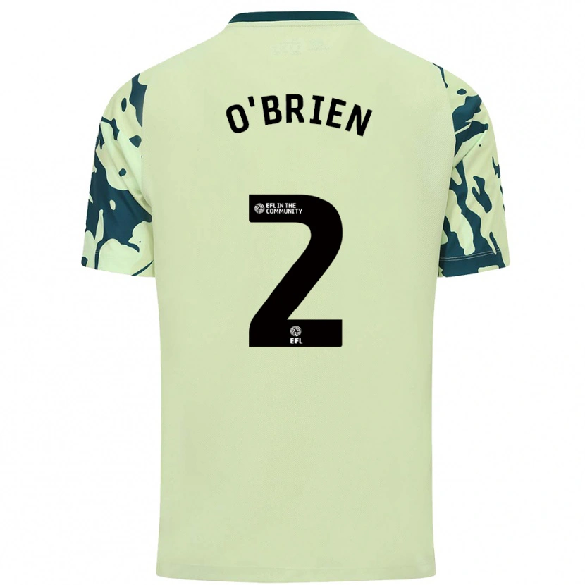 Danxen Criança Camisola Charlie O'brien #2 Verde Escuro Alternativa 2025/26 Camisa