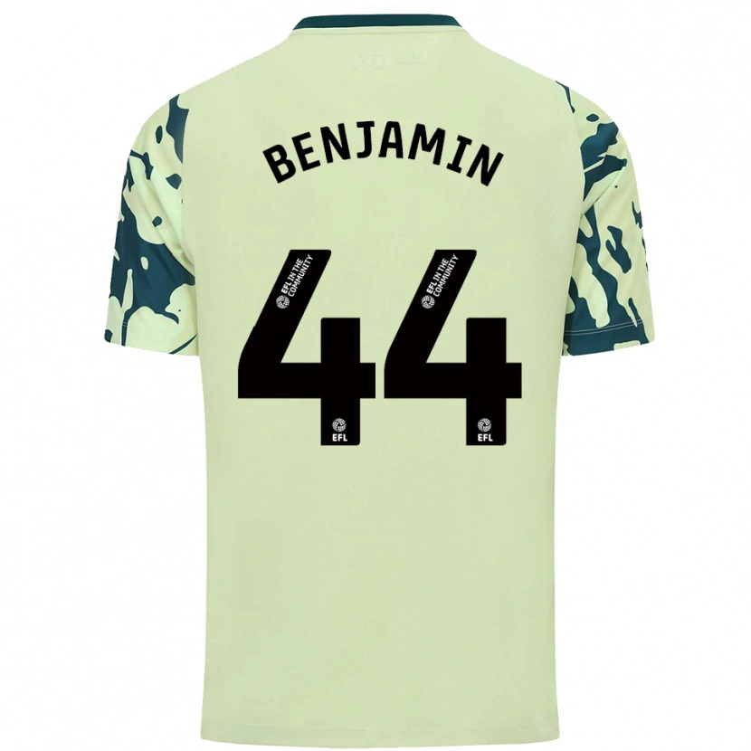 Danxen Criança Camisola Xavier Benjamin #44 Verde Escuro Alternativa 2025/26 Camisa