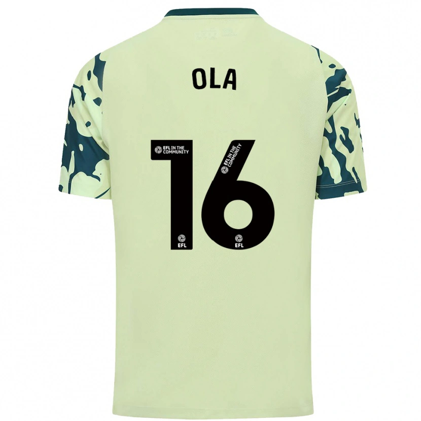 Danxen Criança Camisola Daniel Ola #16 Verde Escuro Alternativa 2025/26 Camisa